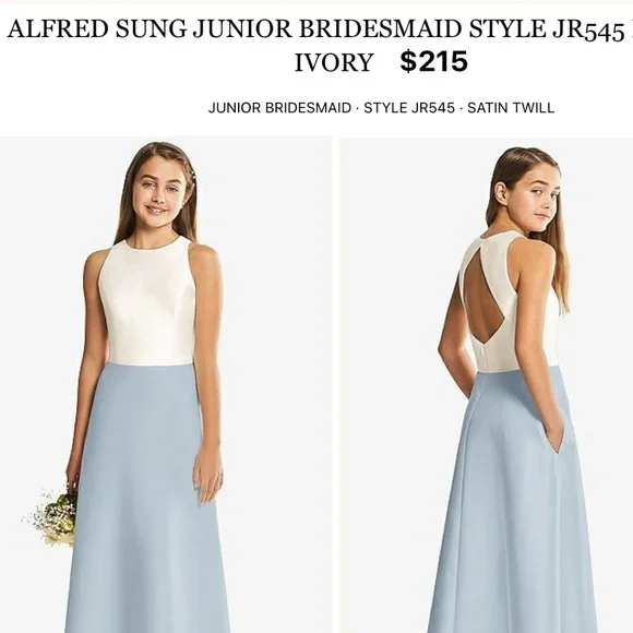 ALFRED SUNG | Dresses | Dessy Collection Alfred Sung Junior Bridesmaid Dress  | Poshmark